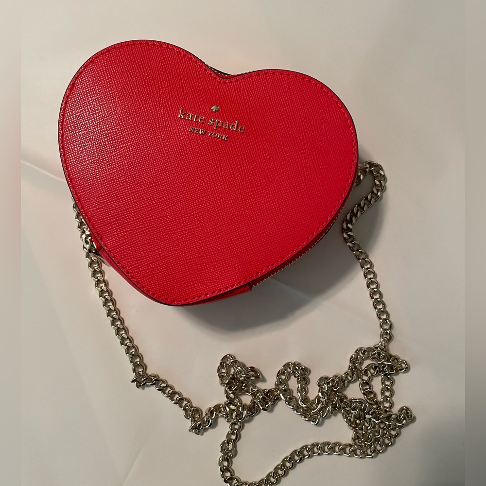 Kate spade new love shack mini heart crossbody bag cherry pepper red